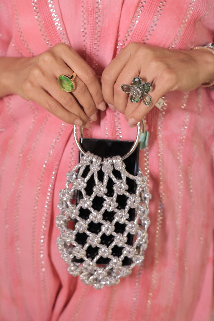 SILVER ELLA BAG - HOUSE OF FAYE