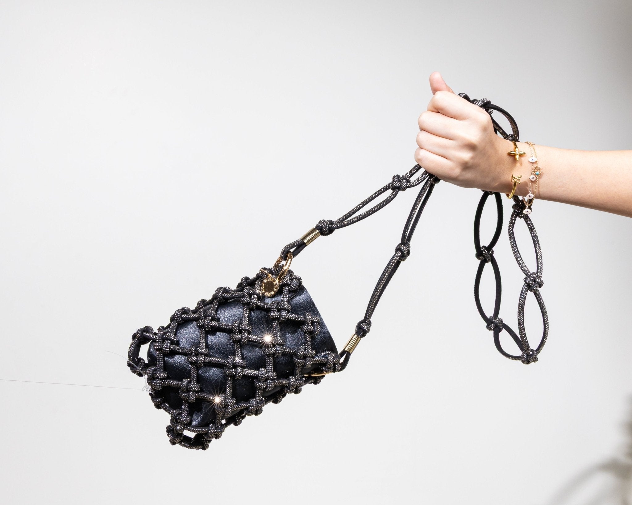 GUNMETAL COSMO BAG - HOUSE OF FAYE