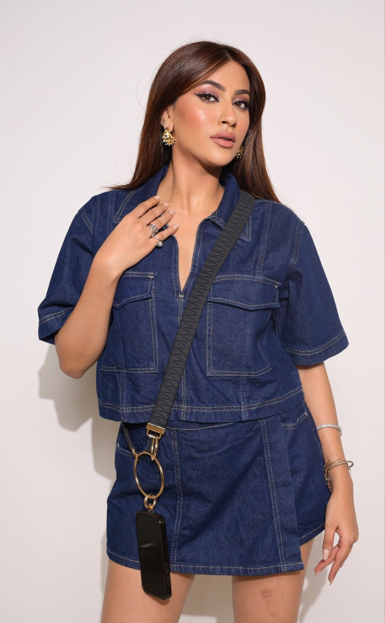 Black Pleated Sling - HOUSE OF FAYE