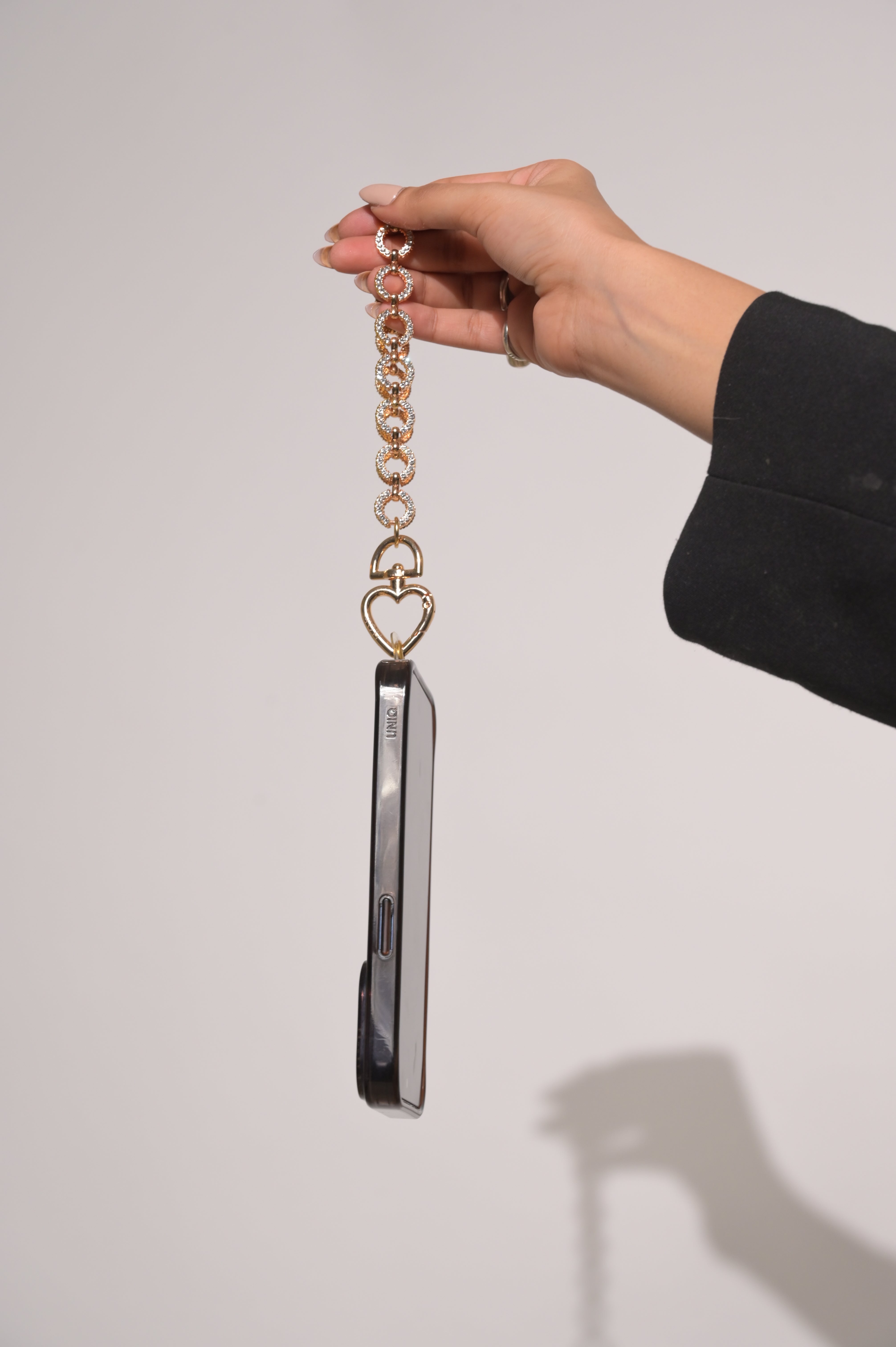 Gold link lanyard