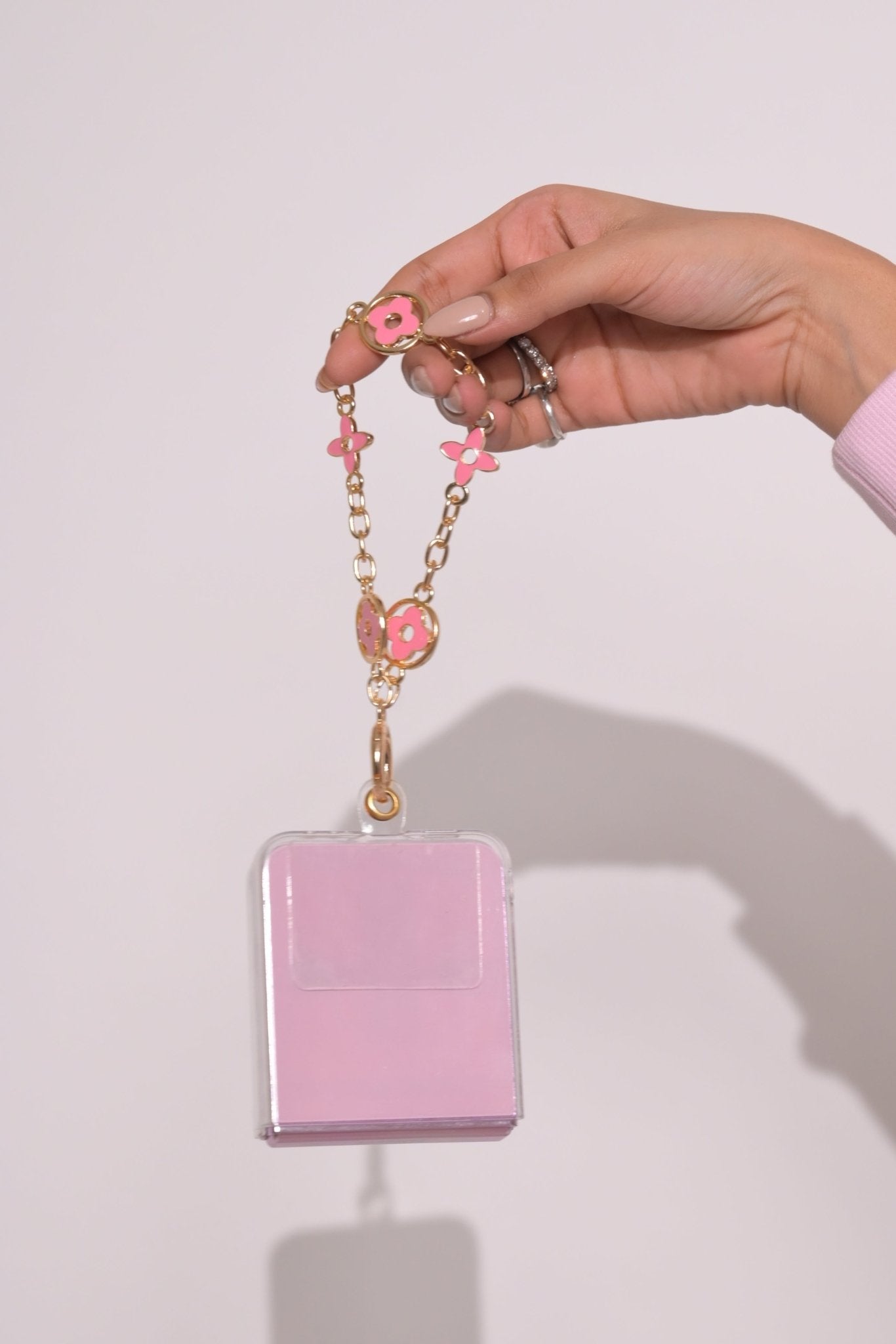 Pink Enamel Charm Chain Lanyard - HOUSE OF FAYE