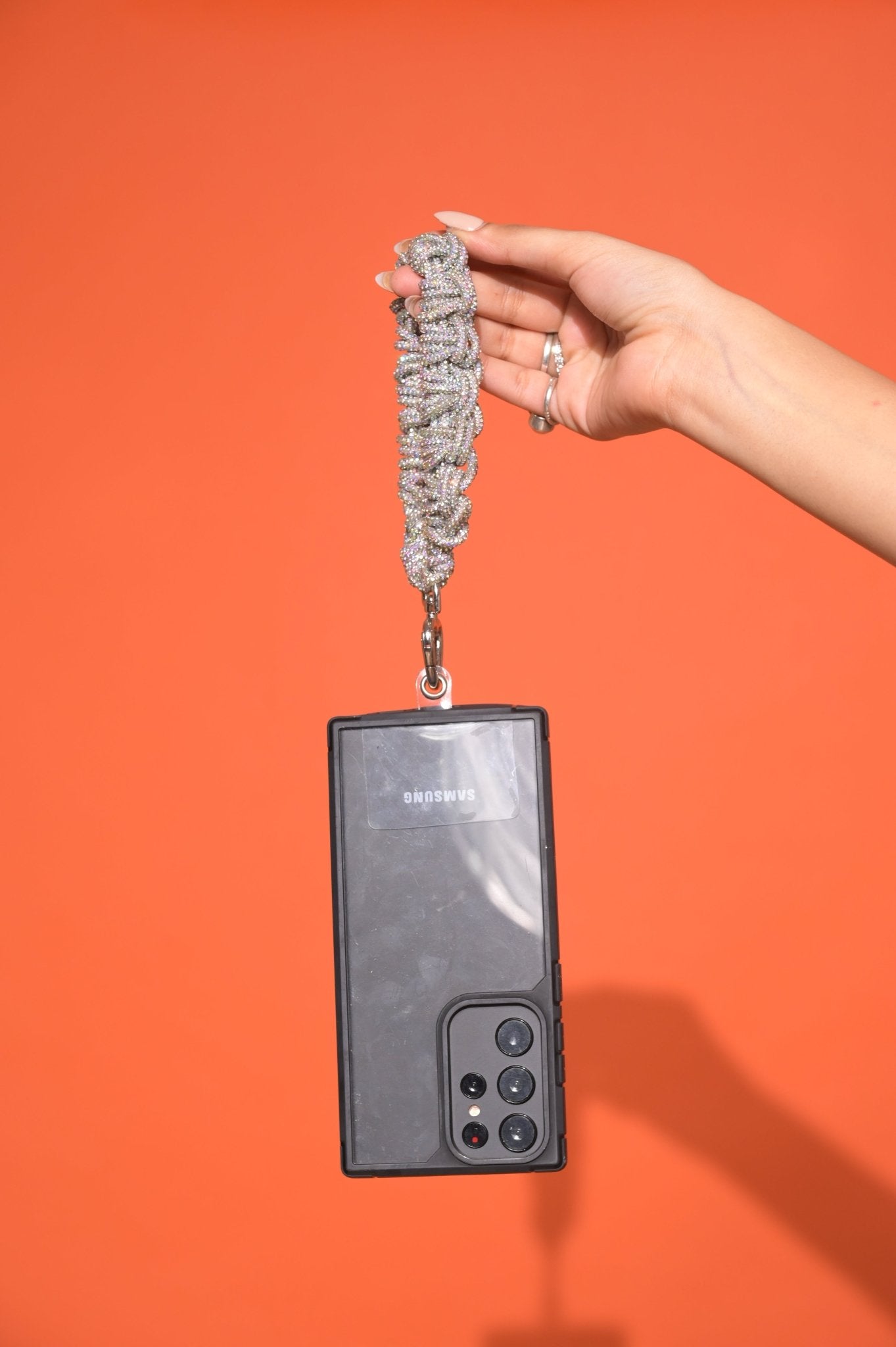 Silver Knotted Bling Lanyard - HOUSE OF FAYE