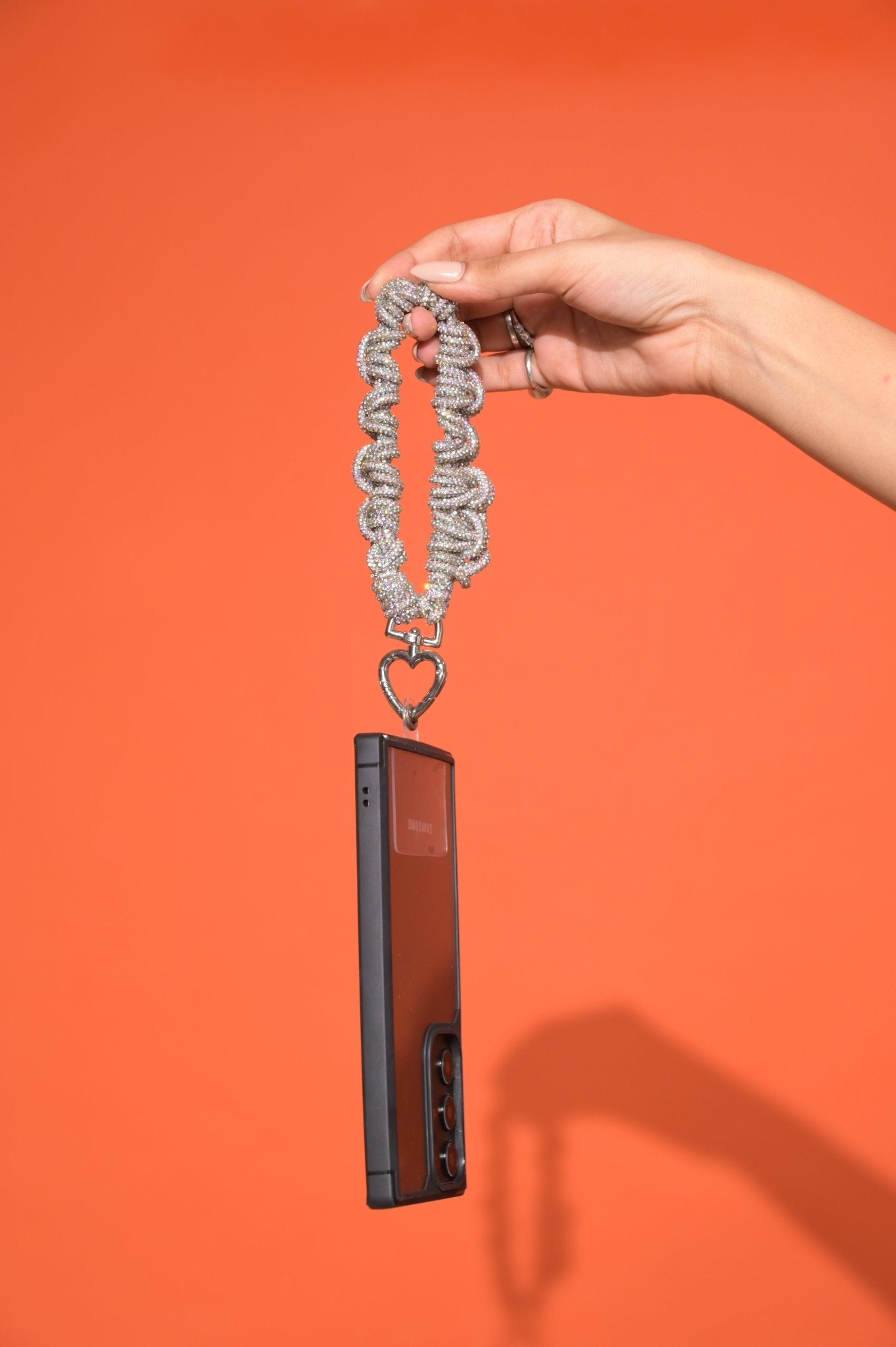 Silver Knotted Bling Lanyard - HOUSE OF FAYE
