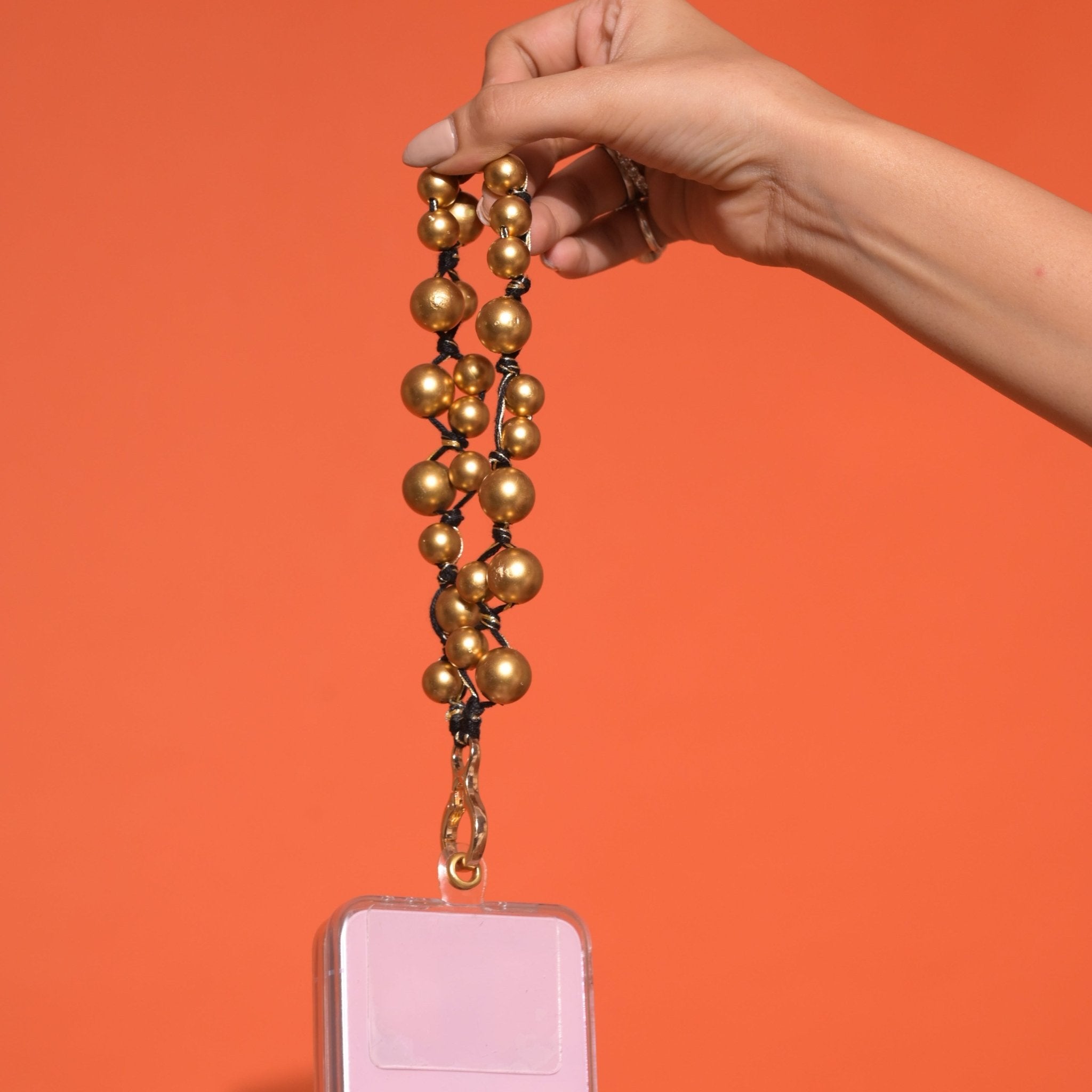 Gold Bead Braided Lanyard - HOUSE OF FAYE