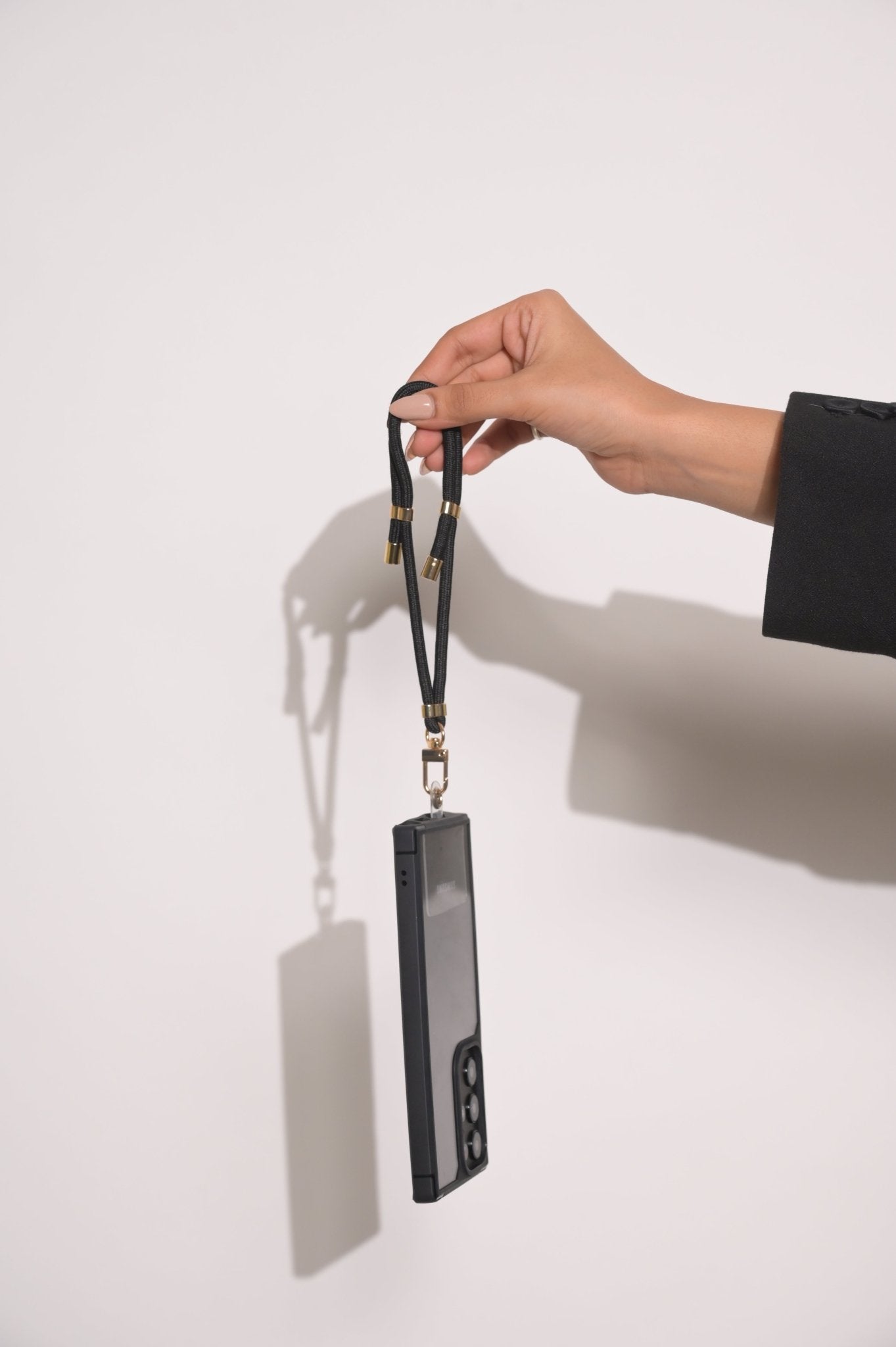 Black with gold hardware Adjustable Lanyard - HOUSE OF FAYE