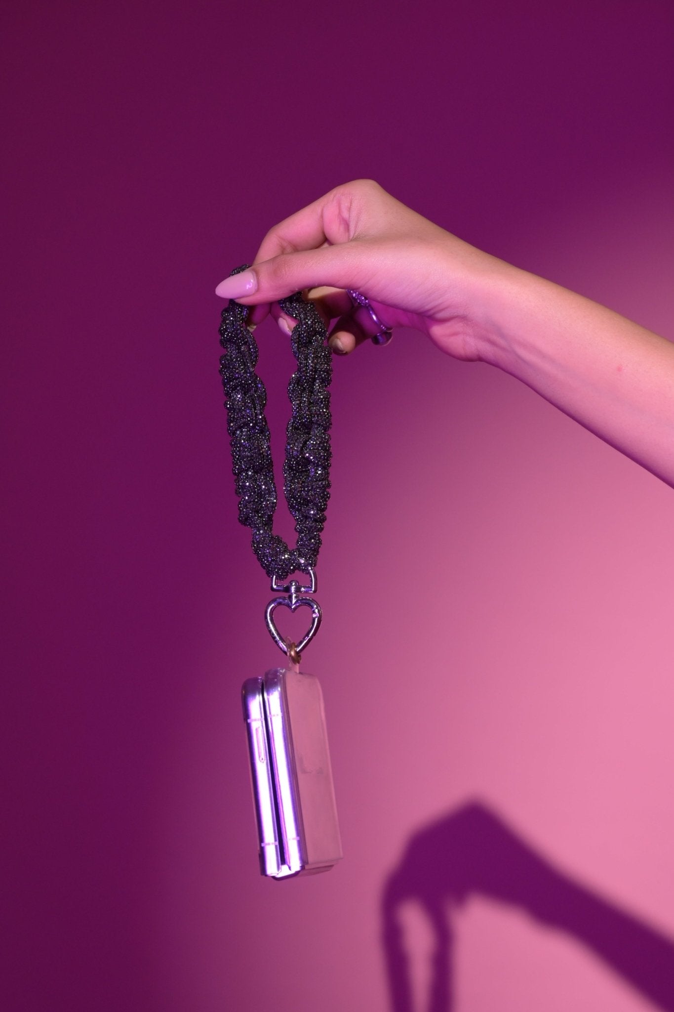 Grey Knotted Bling Lanyard - HOUSE OF FAYE