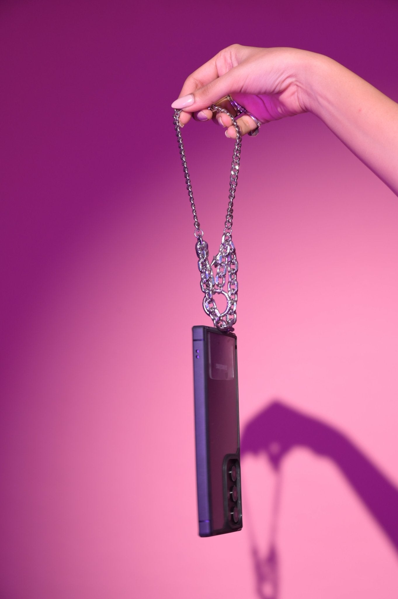 Double Chain Silver Star Lanyard - HOUSE OF FAYE