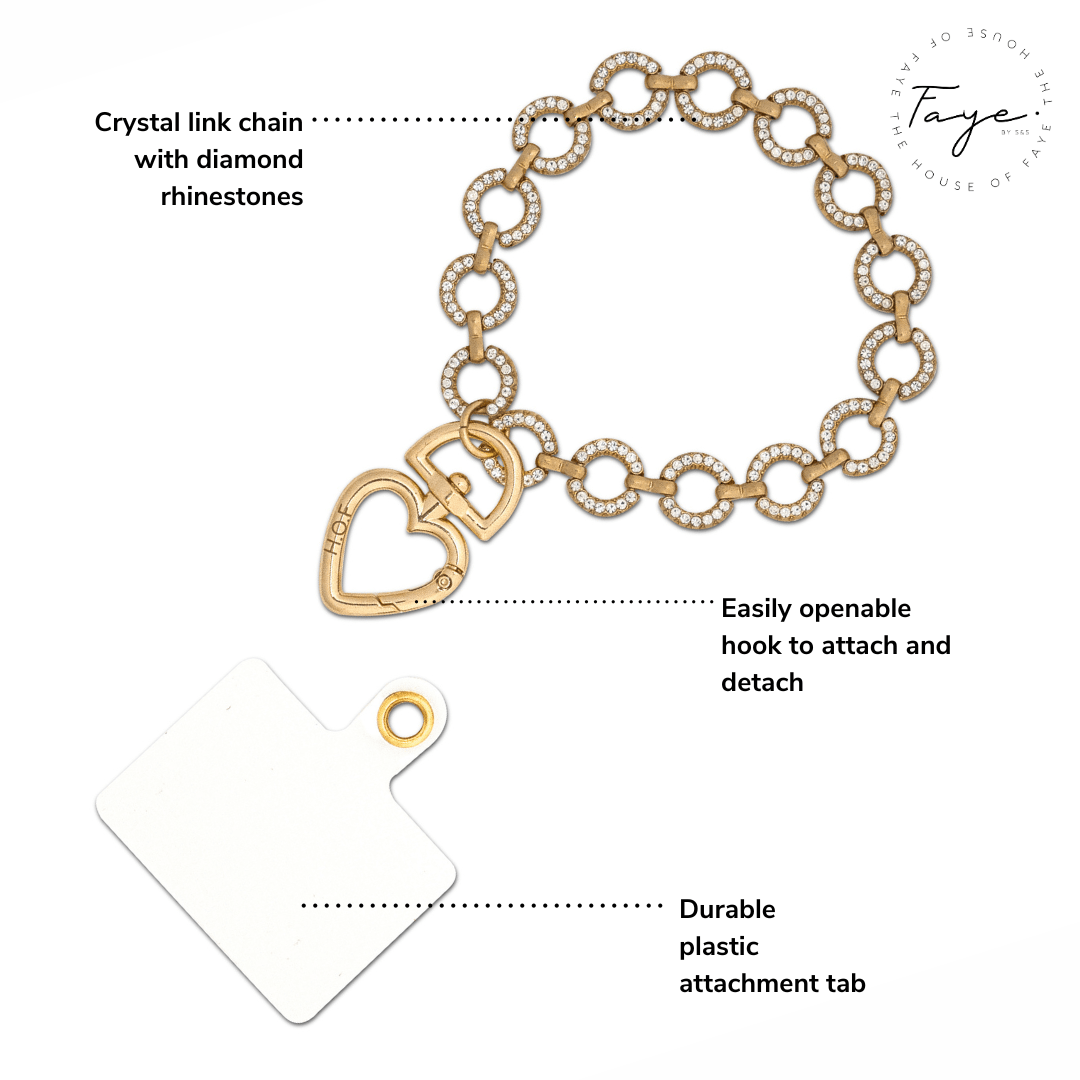 Gold link lanyard - HOUSE OF FAYE