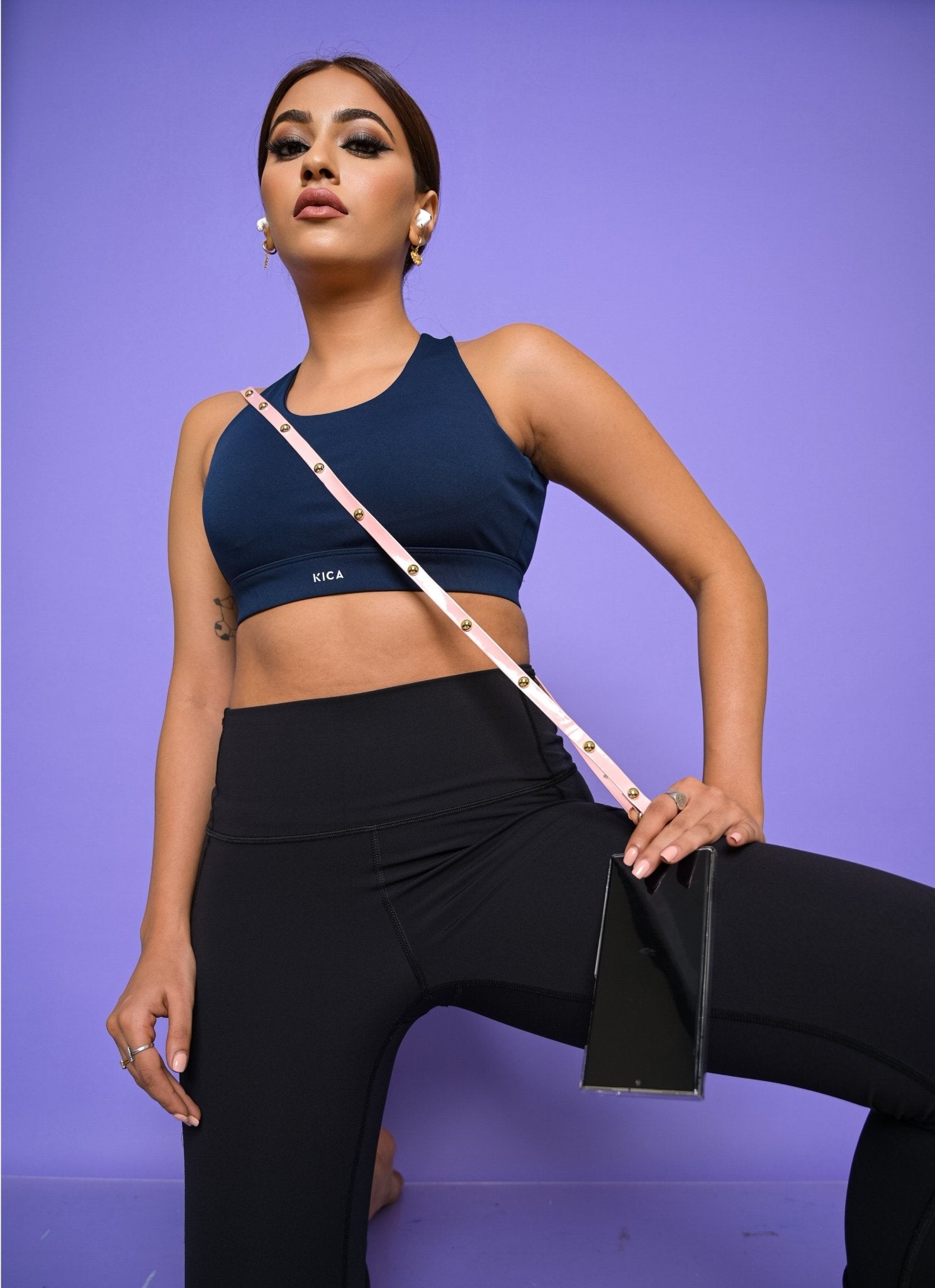 Pink Small Rivit Sling - HOUSE OF FAYE