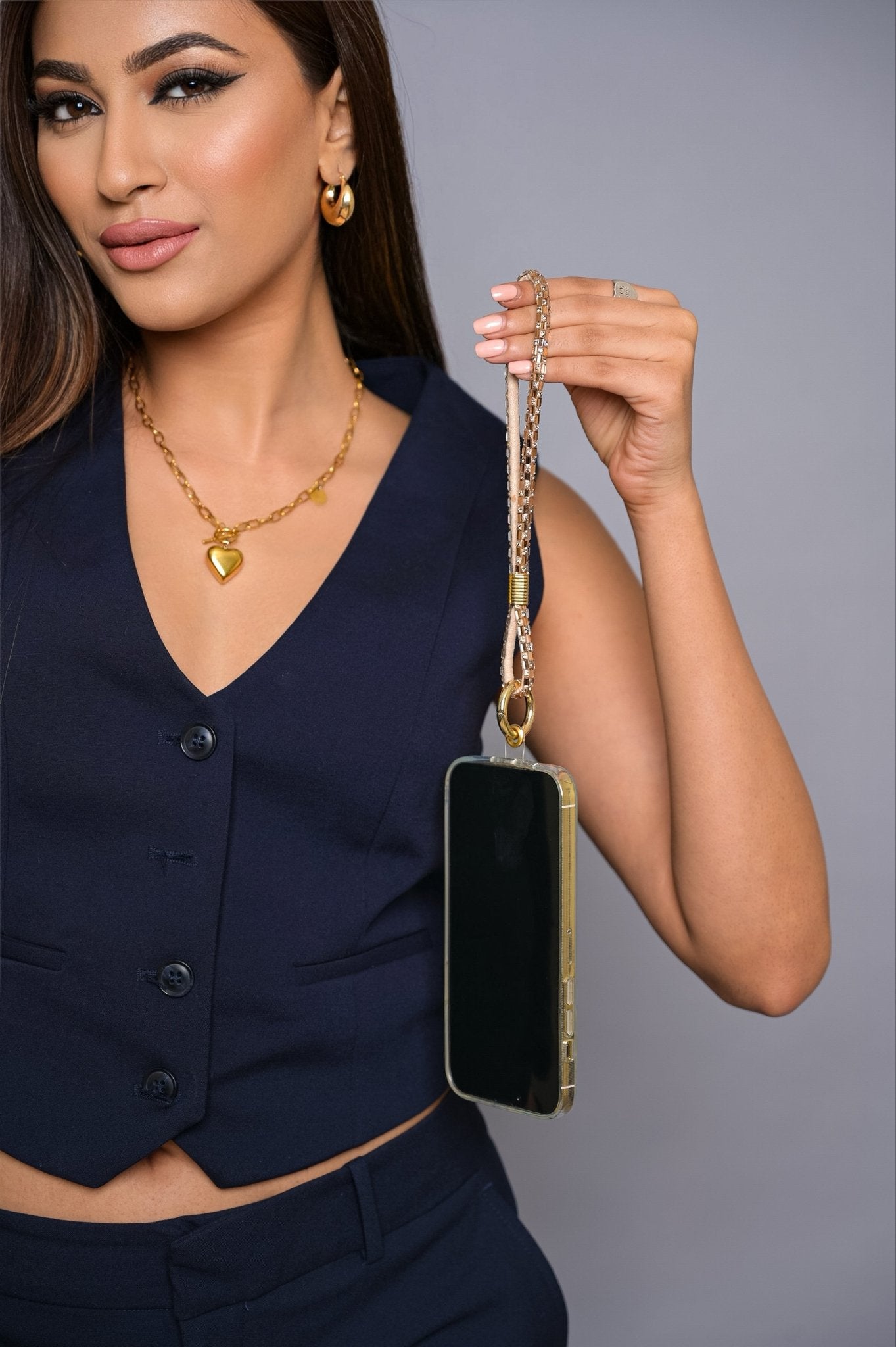 Gold Baguette Diamond Lanyard - HOUSE OF FAYE