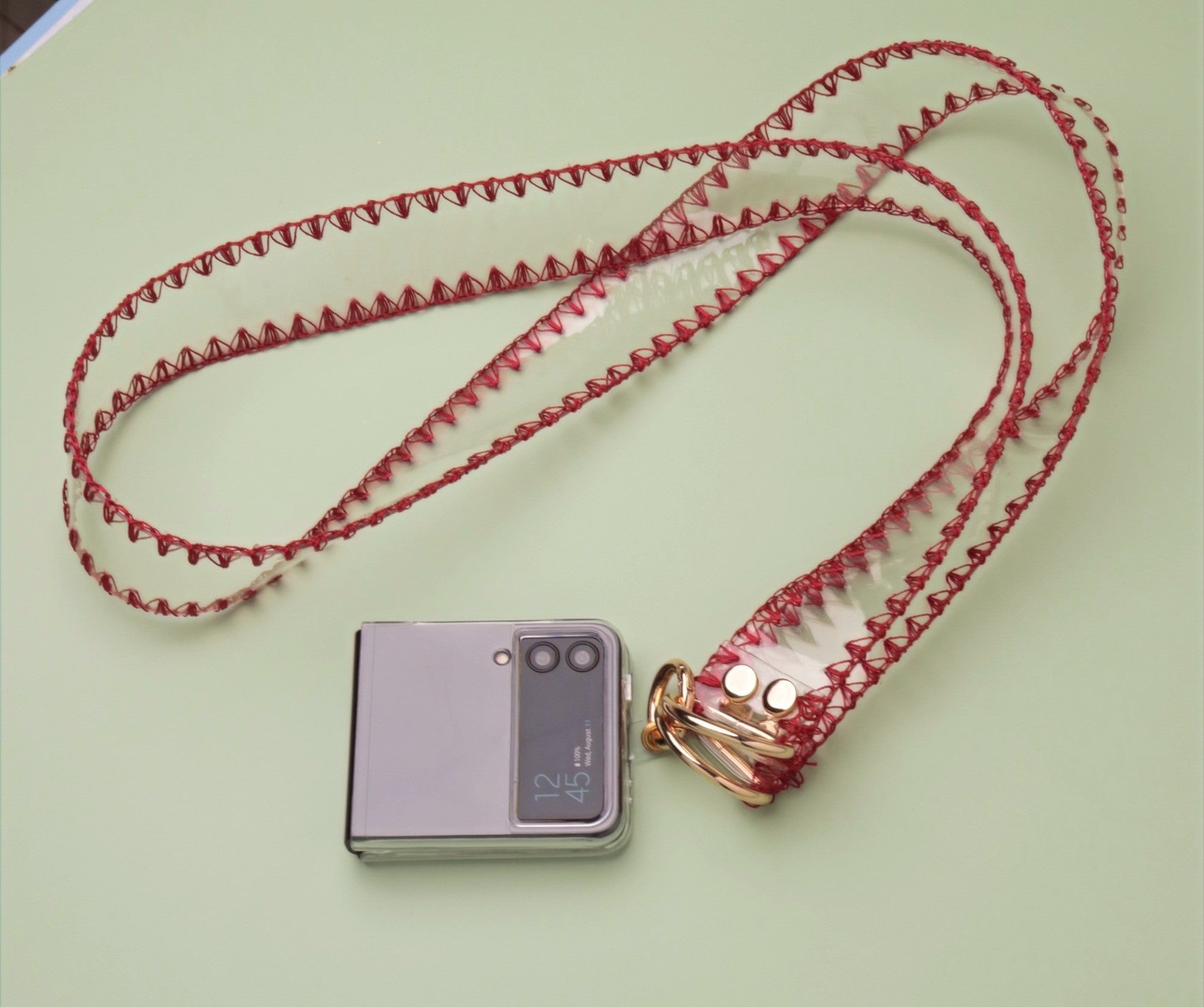 Red Clear Phone Sling - HOUSE OF FAYE