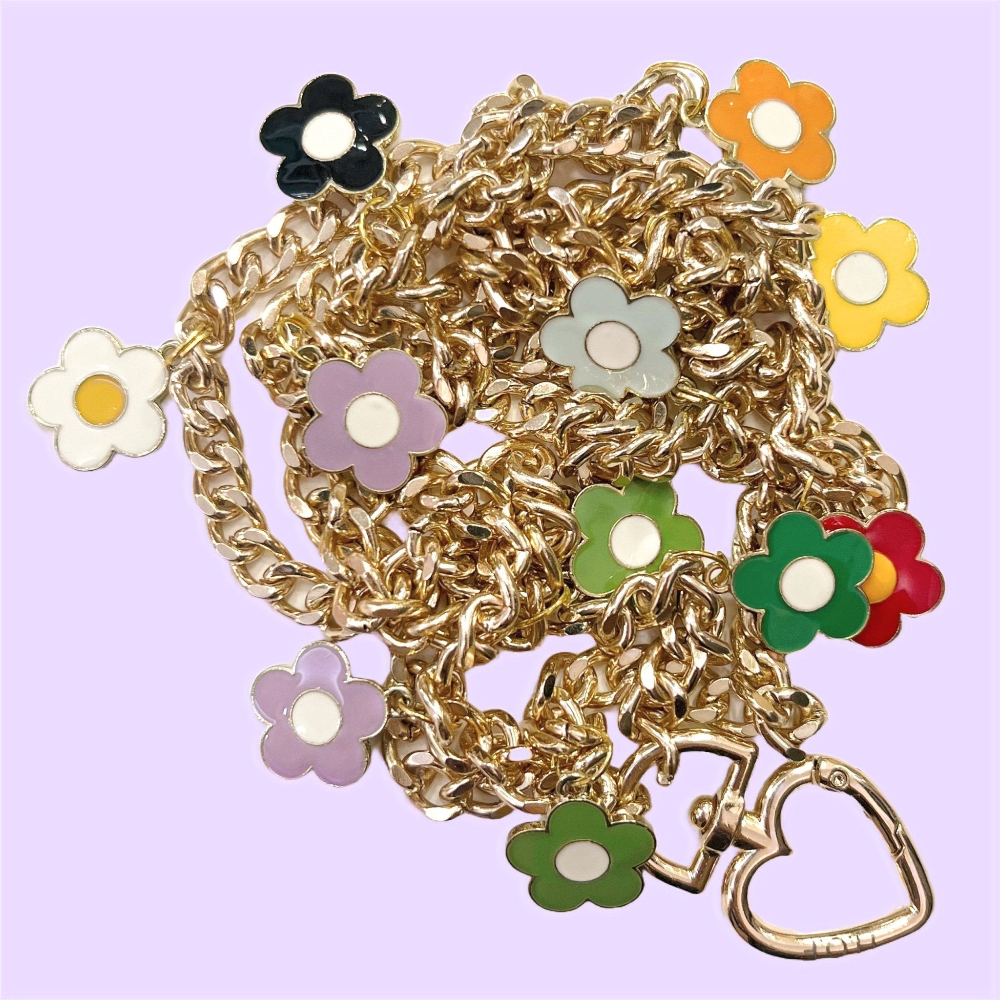 Floral charm chain sling - HOUSE OF FAYE