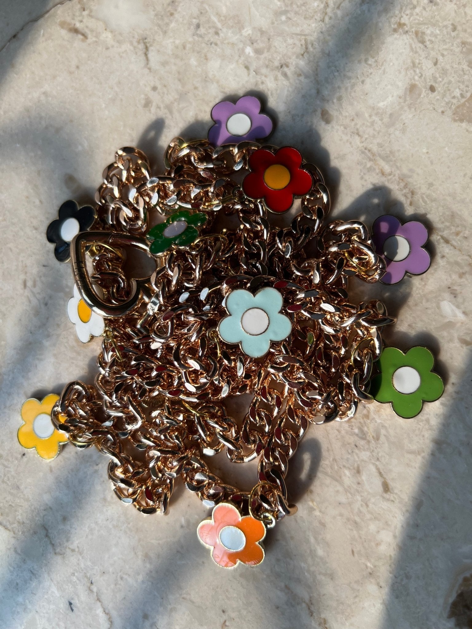 Floral charm chain sling - HOUSE OF FAYE