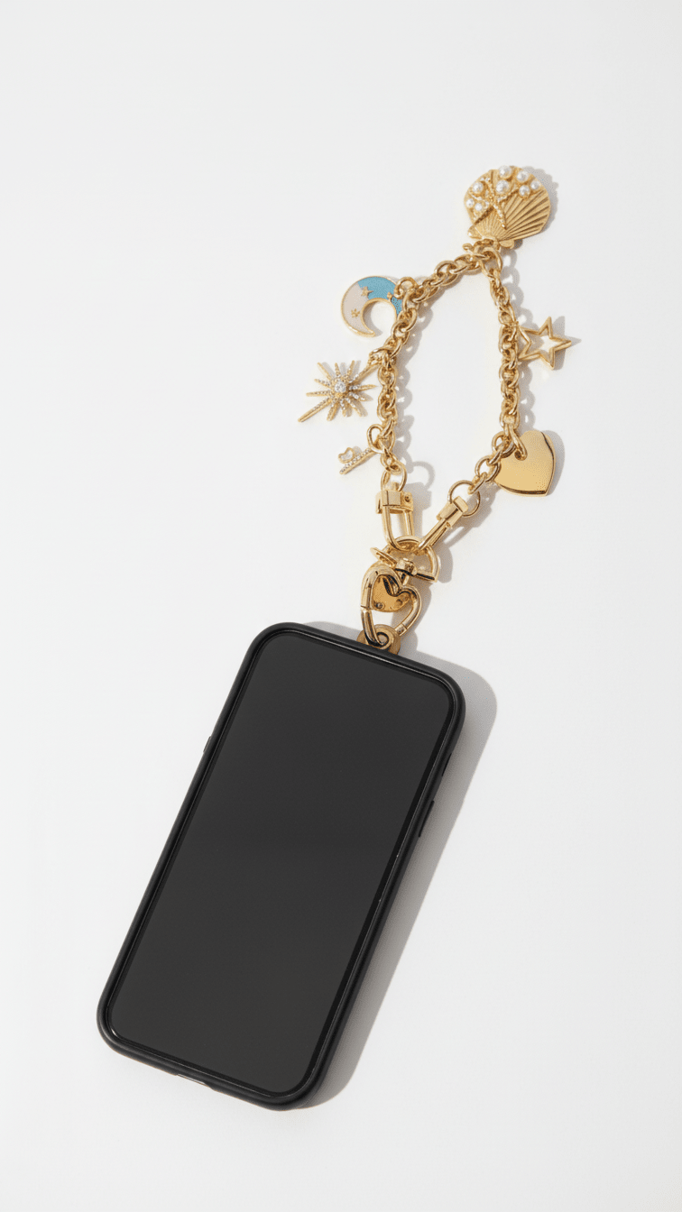 Star & Moon charm chain lanyard - HOUSE OF FAYE