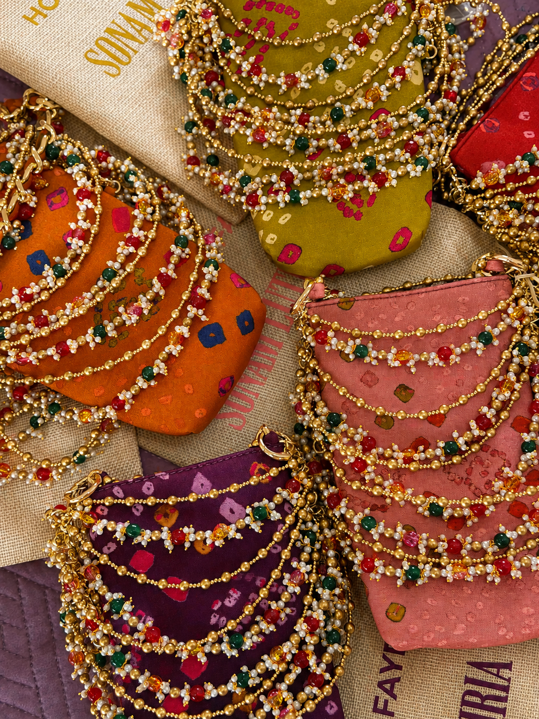ORANGE MEHFIL BAG
