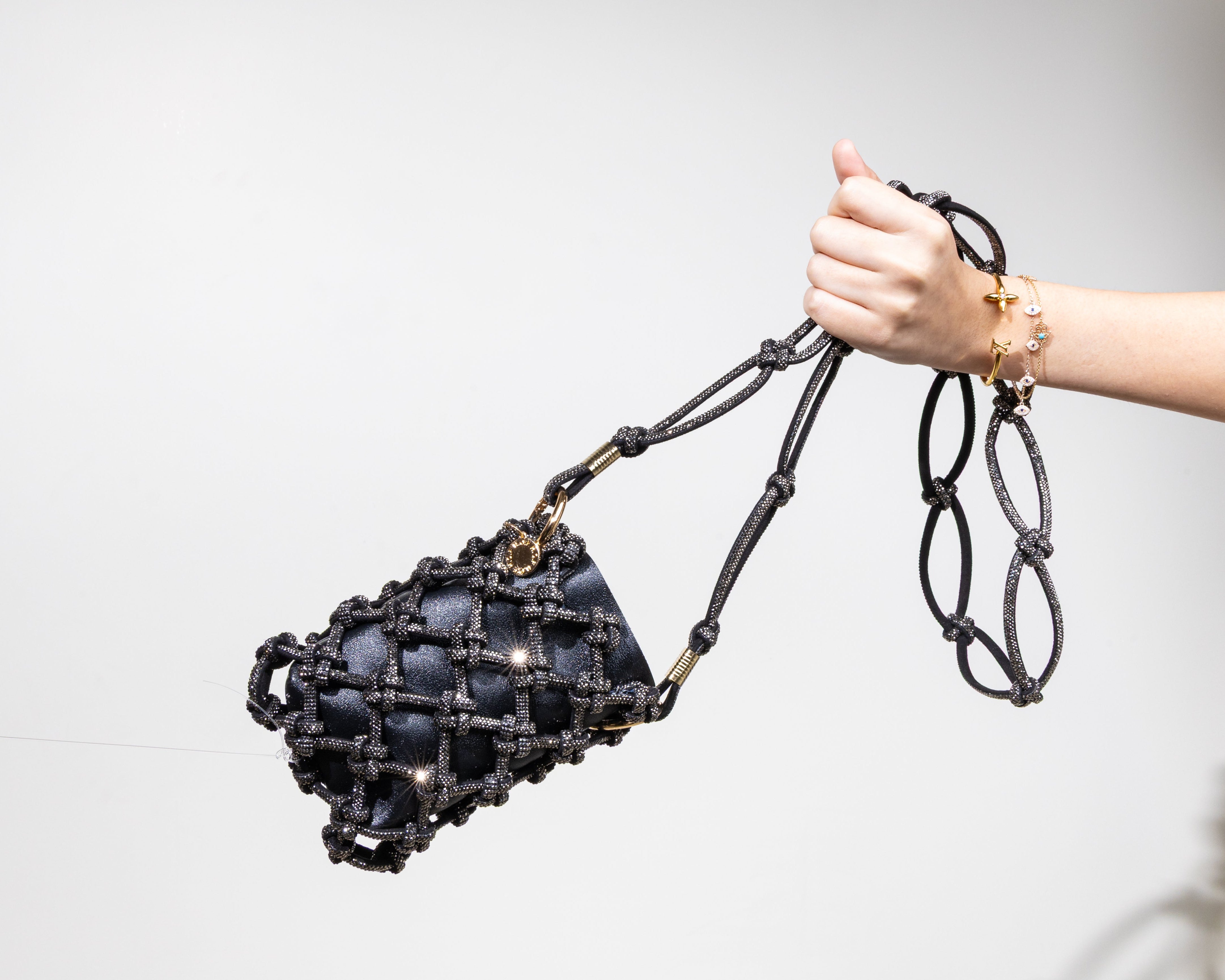 GUNMETAL COSMO BAG