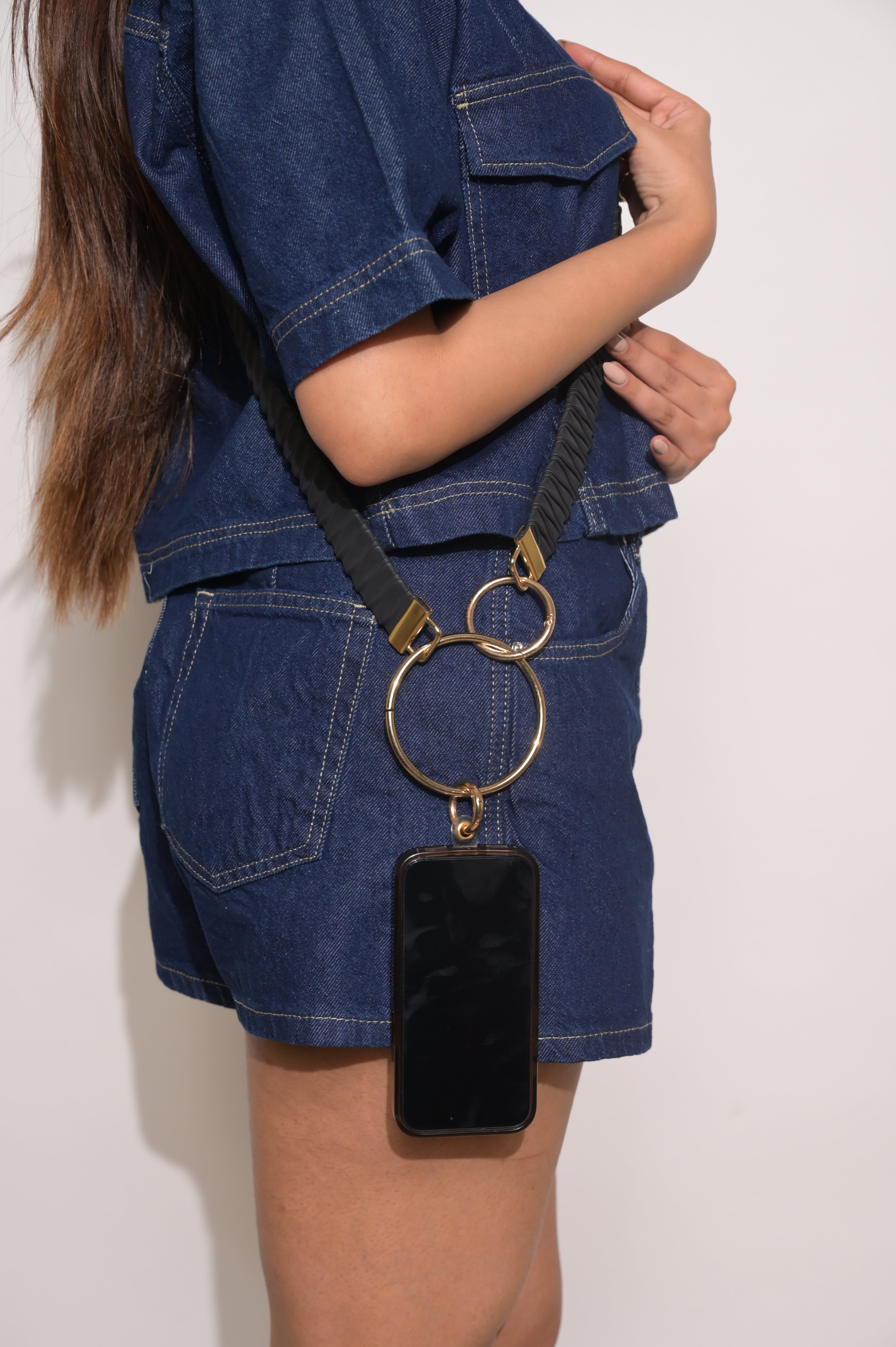 Black Pleated Sling