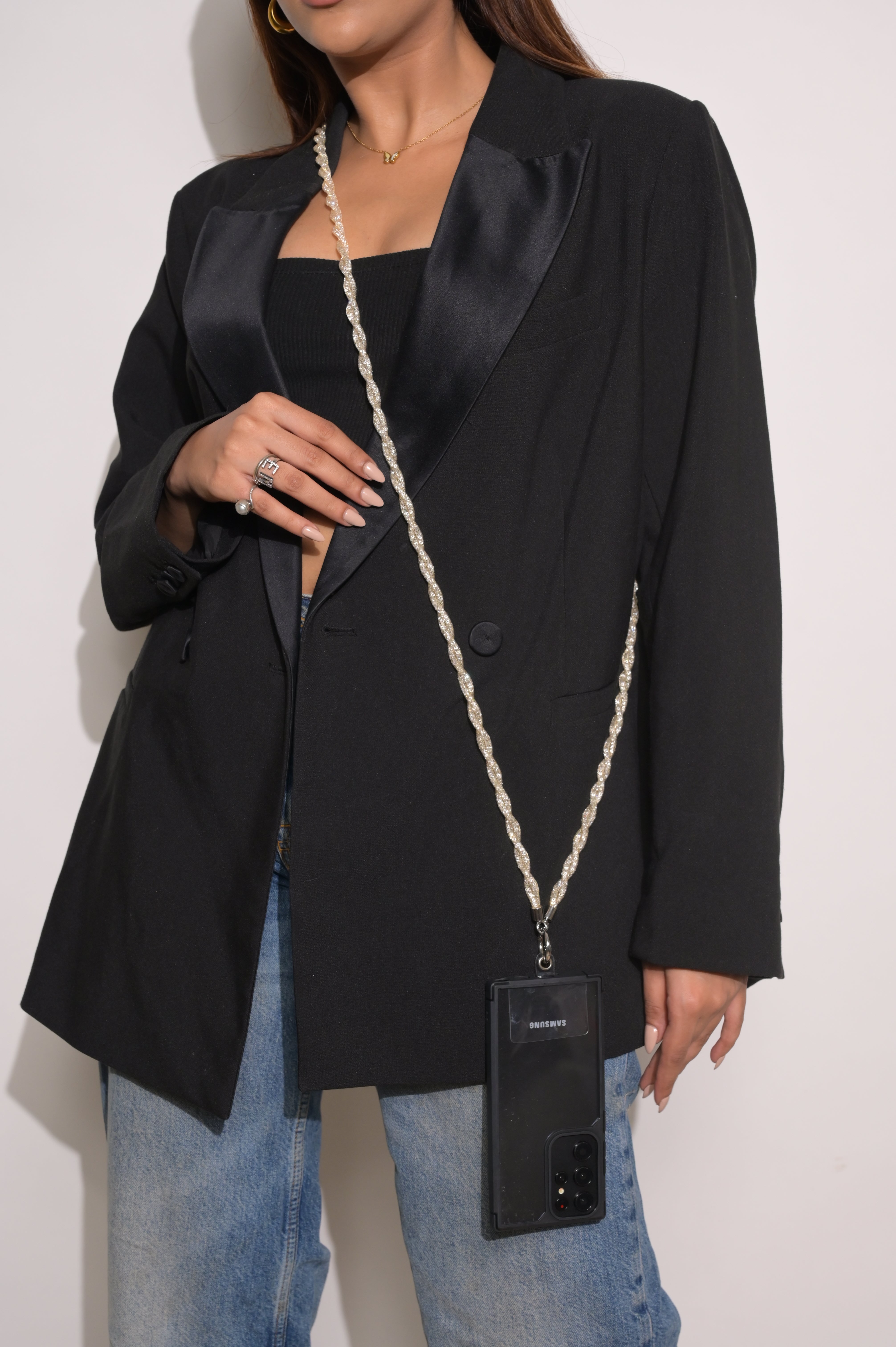 Champagne Moonstone Diamond Sling