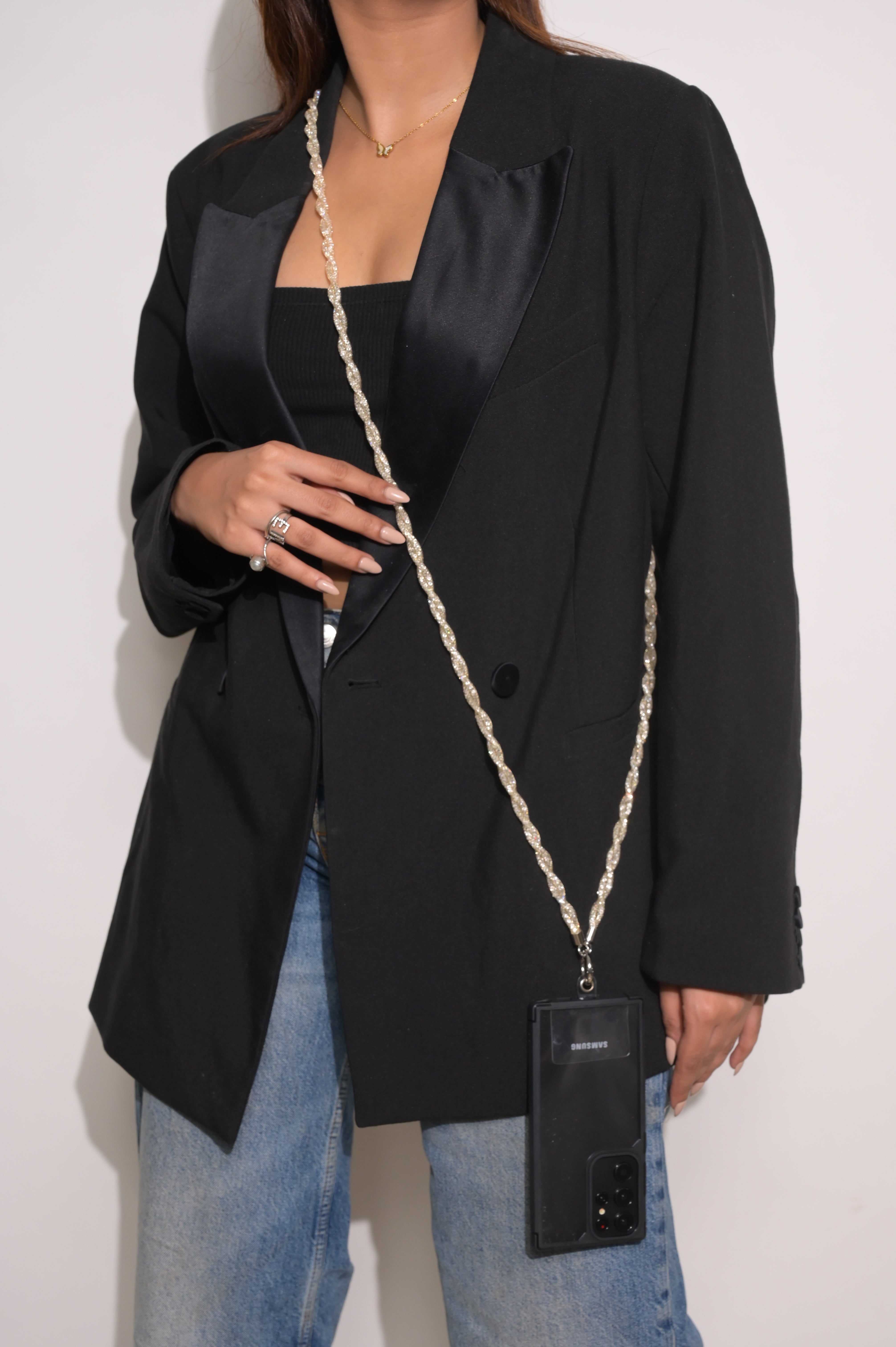 Champagne Moonstone Diamond Sling